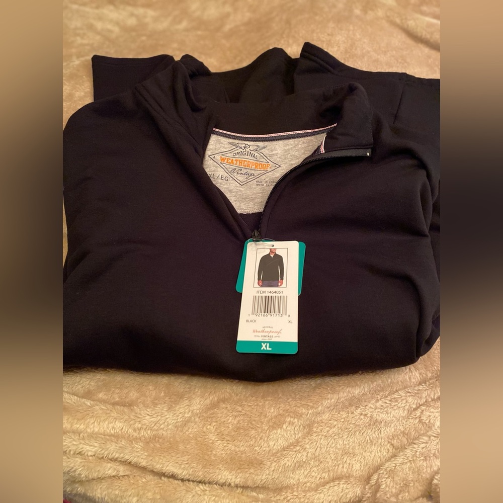 Men’s Vintage Pullover Zip Up Sweater